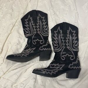 Black Cowboy Women's Boots